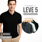 [COMPRE 2 LEVE 5] - Camisas Polo Algodão Premium Elegante